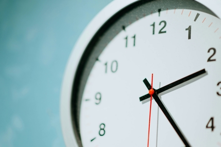 clock on wall